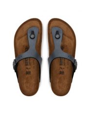 Birkenstock Japonki Gizeh BF 1021457 Szary. Szare japonki Birkenstock, bez wzorów, ze skóry. Za 349.99 zł.