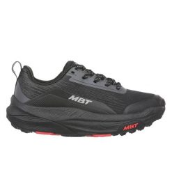 Damskie buty do chodzenia MBT Alpha 1000. Czarne buty trekkingowe MBT, bez wzorów, z gumy, bez zapięcia, trekkingowe. Za 614.50 zł.