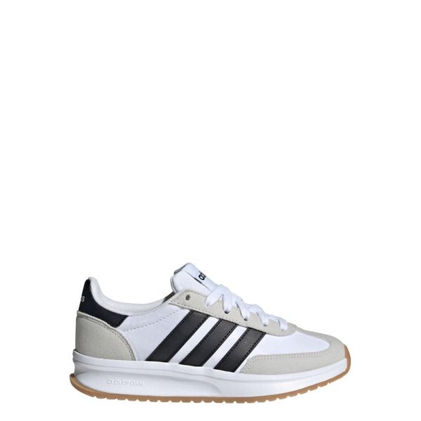 Buty Run 70s 2.0. Białe buty trekkingowe adidas, bez wzorów, z materiału, bez zapięcia, do biegania. Za 239.00 zł.