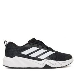Buty na siłownię adidas. Czarne buty treningowe adidas, bez wzorów, bez zapięcia, na fitness i siłownię. Za 299.99 zł.