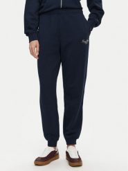 Tommy Hilfiger Spodnie dresowe WW0WW45576 Granatowy Regular Fit. Niebieskie spodnie dresowe Tommy Hilfiger, bez wzorów, z bawełny. Za 289.99 zł.