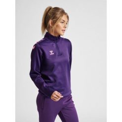 Kurtka damska Hummel hmlCORE XK. Fioletowe kurtki Hummel, na wiosnę, m, bez wzorów, z materiału, eleganckie, bez kaptura. Za 203.95 zł.