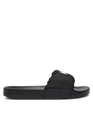 Tommy Jeans Klapki EN0EN02644 Czarny. Czarne klapki Tommy Jeans, bez wzorów, z jeansu, bez obcasa, bez zapięcia. Za 139.99 zł.
