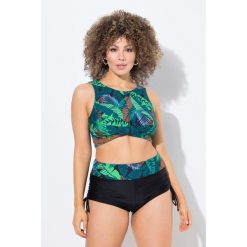 Damskie Bikini palmy miękkie miseczki drapowanie. Czarne bikini Ulla Popken, bez wzorów, z elastanu. Za 244.99 zł.