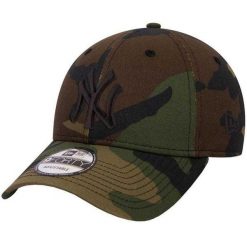 Czapka Z Daszkiem Unisex Dla Dorosłych 9Forty League Essential New York Yankees. Czarne czapki z daszkiem New Era, bez wzorów. Za 165.99 zł.