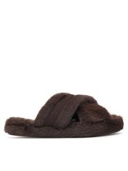 Tommy Hilfiger Kapcie Th Feminine House Shoes FW0FW09615 Brązowy ciemny. Brązowe kapcie Tommy Hilfiger, bez wzorów. Za 189.99 zł.