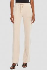 JUICY COUTURE Piaskowe damskie spodnie dresowe Del Ray Gold, Rozmiar S. Brązowe spodnie dresowe Juicy Couture, bez wzorów, z dresówki. W wyprzedaży za 199.99 zł.