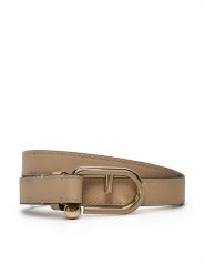 Furla Pasek Damski WC00089 BX2045 8E000 Beżowy. Brązowe paski Furla, bez wzorów, ze skóry. Za 419.99 zł.