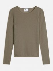 Just Cashmere Kaszmirowy sweter w kolorze khaki rozmiar: XXL. Brązowe swetry Just Cashmere, xxl, bez wzorów, z kaszmiru, bez ramiączek. Za 361.99 zł.