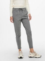 ONLY Spodnie materiałowe Poptrash 15115847 Szary Regular Fit. Szare spodnie materiałowe ONLY, bez wzorów, z materiału. Za 119.99 zł.