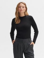 OPUS Sweter "Peffa" w kolorze czarnym rozmiar: 40. Czarne swetry Opus, bez wzorów, z wełny, bez ramiączek. Za 145.60 zł.