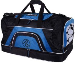 BRUBAKER Big Base - Torba sportowa 90L czarno-niebieska. Czarne torby sportowe X2, bez wzorów, z materiału, na ramię, duże. Za 232.99 zł.