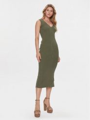 Guess Sukienka dzianinowa Marie W4RK35 Z3C71 Zielony Bodycon Fit. Zielone sukienki Guess, xl, z aplikacjami, z bawełny, bez kołnierzyka, bez ramiączek, bodycon. Za 359.99 zł.