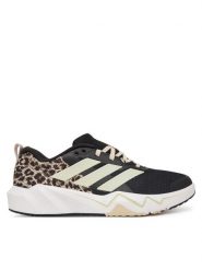 Adidas Buty na siłownię Rapidmove Go Training Shoes KJ9186 Czarny. Czarne buty treningowe adidas, bez wzorów, z materiału, bez zapięcia, na fitness i siłownię. Za 299.99 zł.