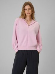 4F Bluza dresowa regular z kapturem damska - różowa S. Czerwone bluzy z kapturem 4f, s, bez wzorów, z dresówki, z kapturem. W wyprzedaży za 149.99 zł.