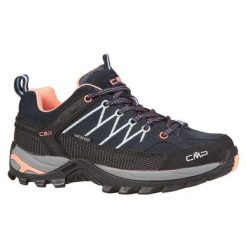 Buty CMP Rigel Low 3Q13246-92AD niebieskie. Niebieskie buty trekkingowe z gumy, bez zapięcia. Za 539.17 zł.