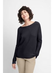 Cinque Sweter ''Ciella'' w kolorze granatowym rozmiar: M. Niebieskie swetry Cinque, m, bez wzorów, ze splotem, bez ramiączek. Za 154.95 zł.