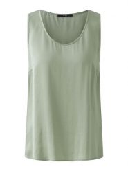 Oui Top w kolorze zielonym rozmiar: 38. Zielone topy Oui, s, bez wzorów, z wiskozy, klasyczne, bez kołnierzyka, bez ramiączek. Za 173.99 zł.