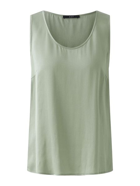 Oui Top w kolorze zielonym rozmiar: 36. Zielone topy Oui, s, bez wzorów, z wiskozy, klasyczne, bez kołnierzyka, bez ramiączek. Za 173.99 zł.