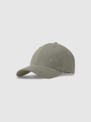 4F Czapka z daszkiem strapback uniseks - khaki S/M. Brązowe czapki z daszkiem 4f, na lato, bez wzorów, z bawełny, sportowe. W wyprzedaży za 39.99 zł.