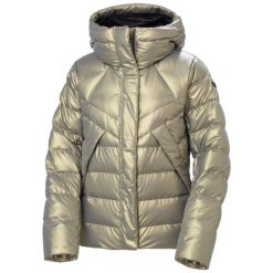Damska kurtka puchowa Helly Hansen Bliss. Brązowe kurtki Helly Hansen, na zimę, bez wzorów, z puchu, bez kaptura. Za 1,599.00 zł.