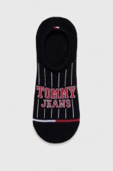 Tommy Jeans skarpetki kolor czarny. Czarne skarpetki Tommy Jeans, bez wzorów, z bawełny. Za 39.99 zł.