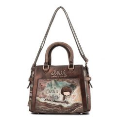 Brązowa Elegancka Torebka Damska Anekke Z Laleczką. Brązowe torebki klasyczne Anekke, z aplikacjami, z materiału, eleganckie, na ramię, zdobione, bez dodatków. Za 459.00 zł.