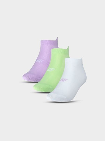 4F Skarpetki treningowe przed kostkę (3-pack) damskie - multikolor 39-42. Skarpetki 4f, bez wzorów, z elastanu. Za 44.99 zł.