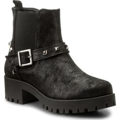 Botki TAMARIS - 1-25786-39 Black Metallic 033. Czarne botki Tamaris, z materiału. W wyprzedaży za 189.00 zł.