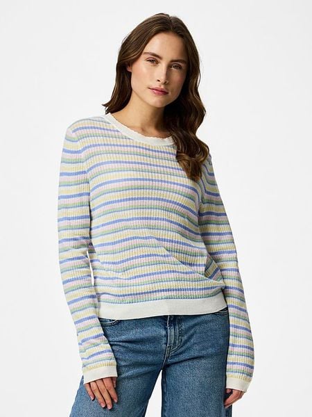 Pieces Sweter "Pcdiana" w kolorze białym rozmiar: S. Białe swetry Pieces, s, bez wzorów, bez ramiączek. Za 87.40 zł.