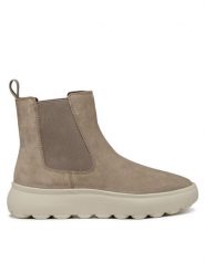 Geox Sztyblety D Spherica Ec4.1 D36TCA 00022 C6029 Beżowy. Brązowe botki Geox, bez wzorów, z materiału, bez obcasa, na płaskiej podeszwie, bez zapięcia. Za 759.99 zł.