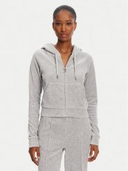 Juicy Couture Bluza Madison JCWA122001 Szary Slim Fit. Szare bluzy Juicy Couture, m, bez wzorów, z syntetyku, bez kaptura. Za 339.99 zł.