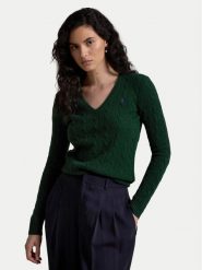 Polo Ralph Lauren Sweter 211910422010 Zielony Slim Fit. Zielone swetry Polo Ralph Lauren, xl, bez wzorów, z wełny, bez ramiączek. Za 649.99 zł.