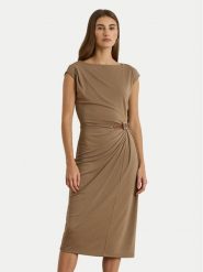 LAUREN RALPH LAUREN Sukienka codzienna 200980221001 Brązowy Slim Fit. Brązowe sukienki Lauren Ralph Lauren, na co dzień, bez wzorów, z syntetyku, bez kołnierzyka, bez ramiączek, proste. Za 969.99 zł.