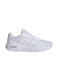 Buty damskie adidas Cloudfoam Flex Laces. Białe buty treningowe adidas, bez wzorów, z materiału, bez zapięcia, na fitness i siłownię, Adidas Cloudfoam. Za 175.99 zł.