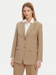 Weekend Max Mara Marynarka Materia 2515041091 Beżowy Regular Fit. Brązowe marynarki i żakiety Weekend Max Mara, bez wzorów, z wełny, bez ramiączek. Za 1,899.00 zł.