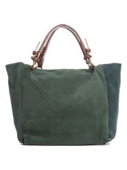 Lucca Baldi Skórzany shopper bag "Gimignano" w kolorze zielonym - 45 x 50 x 20 cm rozmiar: onesize. Zielone shopper bag Lucca Baldi, bez wzorów, z materiału, przez ramię, bez dodatków. Za 303.06 zł.