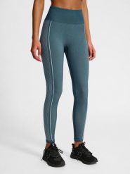 Damskie legginsy bezszwowe Hummel. Brązowe legginsy Hummel, bez wzorów, z materiału, sportowe, długie. Za 179.15 zł.
