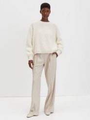 Someday Sweter "Telena" w kolorze kremowym rozmiar: 40. Brązowe swetry someday., bez wzorów, bez ramiączek. Za 217.99 zł.