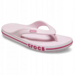 Japonki Dla Dorosłych Crocs Bayaband Flip. Białe japonki Crocs, bez wzorów, z materiału. Za 119.99 zł.