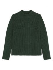 Marc O´Polo Sweter w kolorze ciemnozielonym rozmiar: M. Zielone swetry m, bez wzorów, z bawełny, bez ramiączek. Za 228.92 zł.