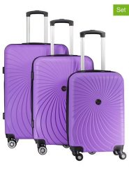 Geographical Norway 3-częściowy zestaw "Sunlighteo" w kolorze fioletowym rozmiar: onesize. Różowe walizki Geographical Norway. Za 347.99 zł.