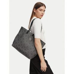 Torebka U.S. Polo Assn. Czarne shopper bag U.S. Polo Assn., bez wzorów, bez dodatków. Za 149.99 zł.