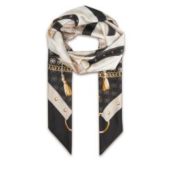 Chusta Guess. Brązowe chusty Guess, z aplikacjami. Za 219.99 zł.