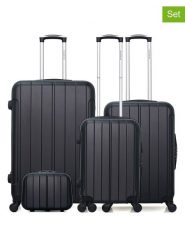 BlueStar 4-częściowy zestaw "Napoli" w kolorze czarnym rozmiar: onesize. Czarne walizki BlueStar. Za 587.99 zł.