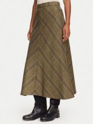 Luisa Spagnoli Spódnica midi Francobollo 543483 Brązowy jasny Regular Fit. Brązowe spódnice Luisa Spagnoli, m, bez wzorów, z wełny, midi. Za 1,539.00 zł.