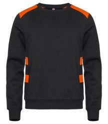 Clique Ambition Roundneck Bluza unisex zwiększona widoczność – Visib Orange. Brązowe bluzy CLIQUE, xl, bez wzorów, z bawełny, bez ramiączek, bez kaptura. Za 166.63 zł.