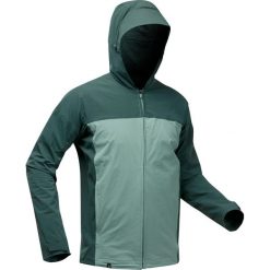 Kurtka trekkingowa Forclaz TROPIC 900 UNISEX. Zielone kurtki FORCLAZ, l, bez wzorów, z elastanu, sportowe, bez kaptura. Za 149.99 zł.