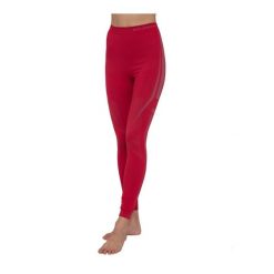 Legginsy damskie termoaktywne Brubeck DRY. Czerwone bielizna termoaktywna damska Brubeck, bez wzorów, z elastanu, bez ramiączek, na fitness i siłownię. Za 129.99 zł.