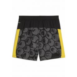 Młodzieżowe szorty KIDSUPER × BORUSSIA DORTMUND PUMA. Czarna szorty Puma, bez wzorów, młodzieżowe. Za 179.00 zł.